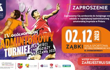 IV Ogólnopolski Badmintonowy Turniej dla Dzieci i Młodzieży – relacja
